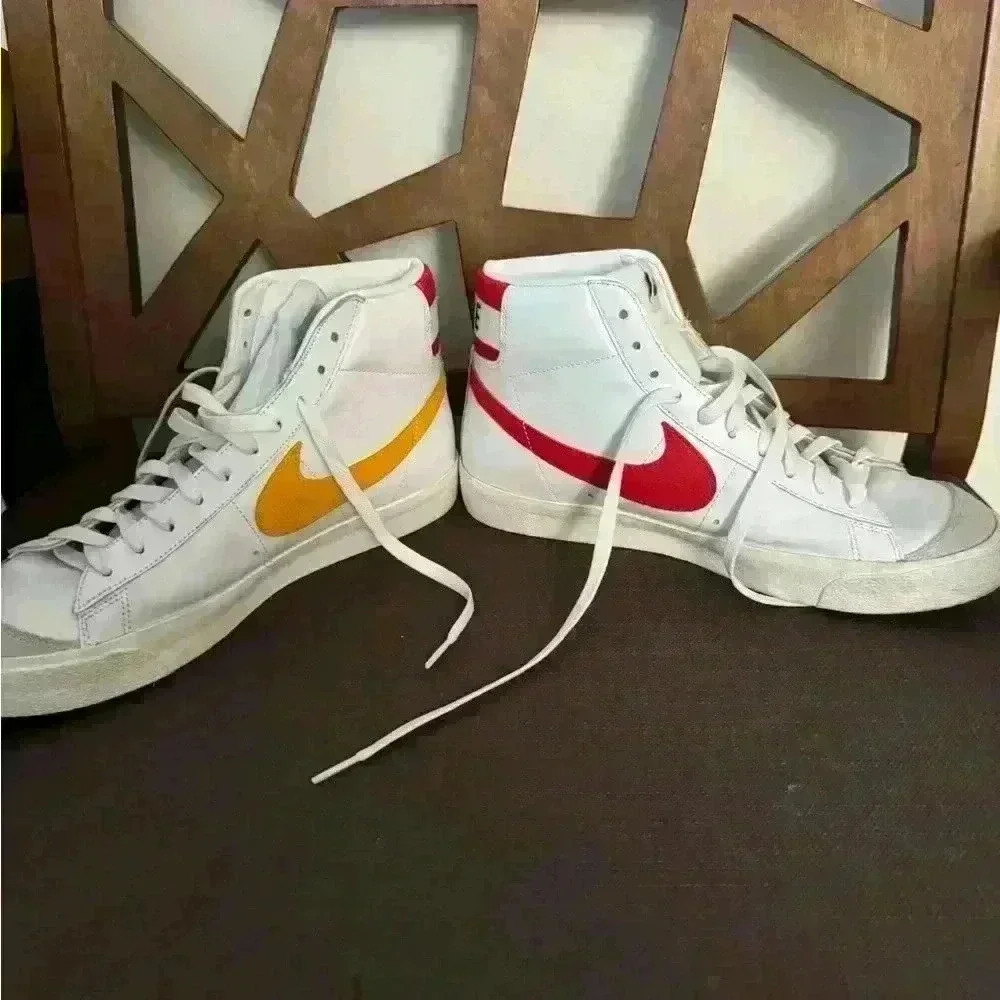 Nike Blazers | Size 10| Red,yellow,green,purple used like a new - Picture 2 of 10